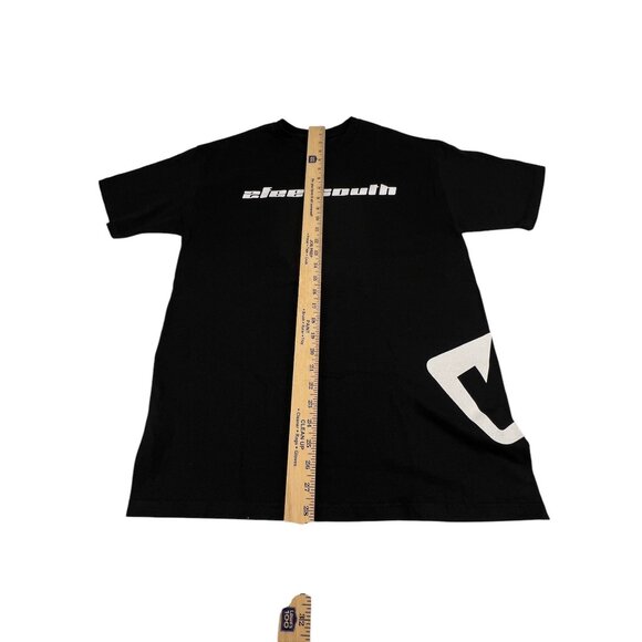 Over The Limit Black Graphic T-Shirt M Side Print Oversized Casual Goth Streetwe - Picture 5 of 8